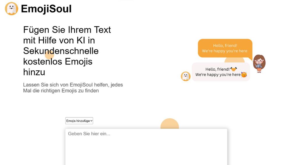 Screenshot: EmojiSoul - Emojis mit KI einfügen